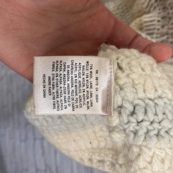 ❤M Anthropologie Beige Cream Gray Knitted Tank Top - Picture 6 of 8